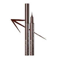 Super's Lab Brush Pen Eyeliner 0.6ml, 2 deep brown, 1 pc. black