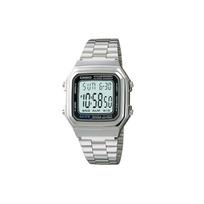 CASIO Vyriškas YOUTH Pilkas Laikrodis A178WA-1A A178WA-1A Silver Strap white