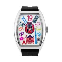 Frank Miura Panda Local Prefecture White and Black Men's Watch, Design, (Tokyo) white