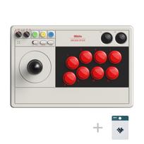8Bitdo Bluetooth Arcade Stick, skirtas Switch, Windows & balta