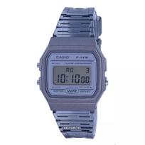 Casio Youth F-91WS-8 Kvarcinis moteriškas laikrodis sidabras