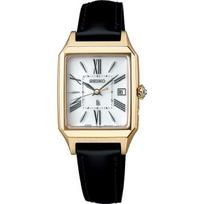 Seiko moteriškas SSVW212 (LUKIA Grow Solar Radijo bangomis valdomas Odinis dirželis Moteriškas) Kvadratinis laikrodis analoginis