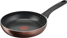 T-fal keptuvė 24cm, suderinama su indukcine virykle ir dujomis, be tokių medžiagų kaip PFOA, „IH Titanium Excellence Mocha keptuvė“ Ruda G17204 black