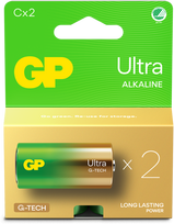 GP Battery GP - Ultra Alkaline C baterijos, 14AU/LR14, 1,5 V, 2 vnt. pakuotė