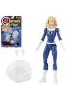 Marvel Hasbro Legends Series Retro Fantastic Four Marvel Belle the Invisible Woman Action Figure Toy with 3 Black 6-Inch Accessories, blue