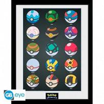 Plakatas Abysse POKEMON - Įrėmintas paveikslas „Pokeballs“ (30x40)