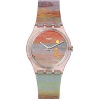 Swatch Scarlet Sunset spalvą keičiantis kvarcinis laikrodis 34mm brown