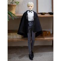 HAMRETHYPPZ BJD Doll Dress Costume Maid Outfit Detective Suit Gentleman Suit Men’s Clothing Black 1/4 1/6 1/3 Ball Jointed Doll Change of Clothes Head black