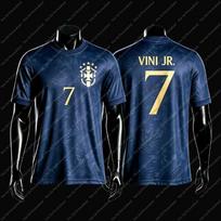 2026 Brazil National Team Fan Edition Jerseys/T-Shirts: Neymar #10 Vinícius #7—Kids Adults Men Women Sports & Casual Tops 4XL black