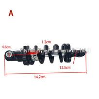 Elektrinio paspirtuko/dviračio galinis amortizatorius - 125MM Juoda spyruoklinė spyruoklė 125mm Shock Absorber Black Spring Type B black