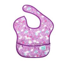 Bumkins Super Bib baby food bib, unicorn, 1 piece, 1 piece pink