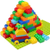 WYSWYG Didelių kaladėlių Lego Duplo Pridėti Lego Basic Pagrindinių kaladėlių statybinių kaladėlių 2 metų ir vyresniems ir edukacinių žaislų detalių 2 Žaislas, Suderinamas, Kaladėlės, Kaladėlės, Rinkinys, green