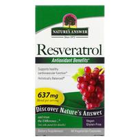 Nature's Answer, Resveratrol, 637mg, 60 Veggie Capsules