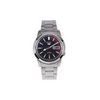 SEIKO Vyrų serija atsparus vandeniui datos rodymas Automatinis Plieninė apyrankė vyriškas laikrodis juodas ciferblatas SNKK31K1 juoda