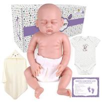 YEEFAIRY Reborn lėlė, Itin realistiška 1:1 silikoninė kūdikio lėlė, realistiška kūdikio lėlė, silikoninė kūdikio lėlė, naujagimis, vaikų priežiūros praktika, dovana, lėlė beige