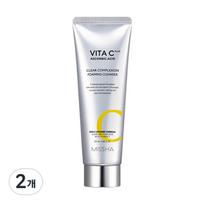 Missha Vita C Plus Eraser Cleansing Foam, 120ml, 2 pieces white