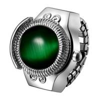 [JEWELRYWE] Moteriškas žiedinis laikrodis, nemokamas dydis: Mieli senoviniai žiediniai laikrodžių numeriai, analoginiai vandeniui atsparūs kvarciniai laikrodžiai, lydiniai iš nerūdijančio plieno sidabro - sidabras