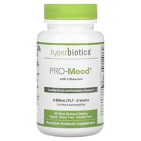 Hyperbiotics, GBX-Focus, connection between gut and brain, 6 billion CFU, 60 sustained-release tablets (patented product)