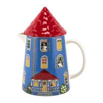 [Regular Imported Goods] Moomin (Moomin by ARABIA) Moomin House Pitcher with Lid 1.0L 1026056 red