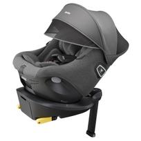 Aprica 2186891 Vaikiška ISOFIX Kururirap Sėdynė Naujagimiui iki Maždaug 4 Metų, Suderinama su R129, Fiksuota, Lengva, Sena, Pasukama, (Naktinė pilka)