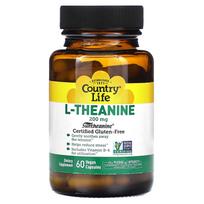 Country Life, L-theanine, 200mg, 60 veggie capsules