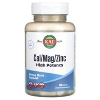 KAL, Cal/Mag/Cinkas, didelio stiprumo, 100 tablečių