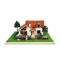 Heidi namas medžio surinkimo rinkinys Korėja 3D dėlionė black