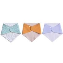 Joy Multi Infant's Various Snap Scarf Bibs 3p Set, korean baby products white