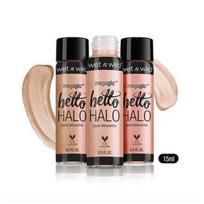Wet & Wild Mega Glo Hello Halo Liquid Highlighter 15ml, E306B Gilded Glow, 1 piece black