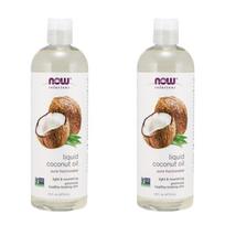 Now Foods skystas kokosų aliejus, 473 ml, 2 vnt white