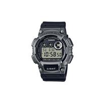 Casio YOUTH series-three eyes, 100 meters waterproof, quartz movement, resin strap, Japanese and Korean watch, men's watch, black dial W-735H-1A3 juoda