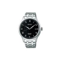 SEIKO Presage Series Hollow Transparent Automatic Steel Strap Men's Watch Black Dial SARY099 juoda