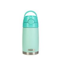 Nubi stainless steel one-touch straw cup 300ml, mint chocolate, 1 piece blue