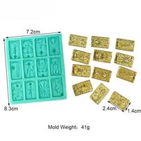 Tarot Silikoninė Fondanto Forma Šokolado Deserto Kepimo Torto Dekoravimo Įrankiai Dervos Rankų Gamybos Forma Kepimo Indas Virtuvės Forma beige
