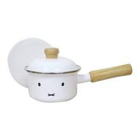 Fuji Horo Induction Miffy Face Saucepan, Single-Handed Pot, White, Compatible, 12cm, balta