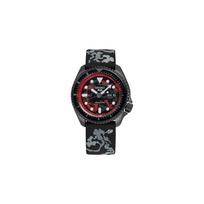 SEIKO xONEPIECE bendras modelis seiko5 One Piece Automatinis silikoninis dirželis vyrams ir moterims ta pati stiliaus juodas ciferblatas SRPH65K1 juoda