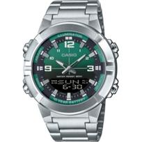 CASIO 50 Meters Waterproof Quartz Movement Watch Unisex Green Dial AMW-870DA-3AV Green Dial gray
