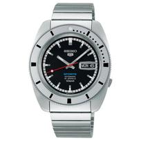 SEIKO 5 Sports series 100m waterproof taste automatic/manual mechanical movement Steel Strap 38.5mm men's watch black dial SRPL05K1 juoda