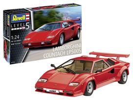 Vokiškas Revell Lamborghini Countach LP500S Plastikinis Modelis Surinkimo Rinkinys 07730 1/24 (Automobilis) gray
