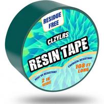 CLZYLRS Epoxy Resin Molding Tape Thermal Adhesive - Silicone Adhesive River Table Hollow Frame Bezel Craft Pendant, Green_2 inch Wide 108 Ft Long blue