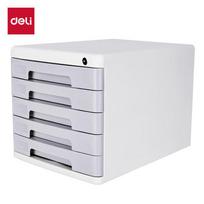Deli 5 skyrių užrakinamas stalo dokumentų spintelė white