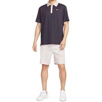 Nike Dri Fit T Shirts Men's Caviar Purple Polo Collar Moderate Straight Fit FZ7502-540 XL violetinė