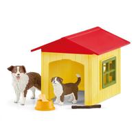 Schleich Farm World Dog House 42573 red