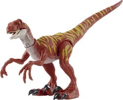 Mattel Jurassic World Realistiškas Mini Veiksmo Figūrėlės Šuolis! Velociraptor HBX31, Ilgis 20cm, Dinzauras Žaislas, Nuo 4 metų ruda