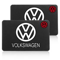 Car Dashboard Sticky Non Slip Mat Phone Holder Silicone Anti-Slip Pad Accessories For Volkswagen Vw Tiguan Jetta Scirocco Polo R black