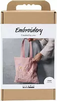 Diy Kit „Pasidaryk pats“ rinkinys – medžiaginis krepšys – švelnios rožės spalvos (977861)