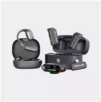 Hollyland LARK MAX 2 Ultimate Combo su OWS monitoriumi, ausinėmis + Camera RX + USB-C RX