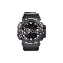 CASIO Vyriškas Juodas Laikrodis su Skystųjų Kristalų/Analoginiu Dvigubu Ekranu Serija GA-400GB-1A GA-400GB-1A Black black