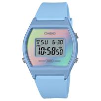 Casio Waterproof 50m Quartz Movement Resin Strap Watch Unisex Watches Pink LW-205H-2A Pink Watch Dial gray