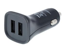 Įkroviklis 2x USB, 4,8A, į cigarečių degtukėlio lizdą 12/24V 1